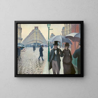 Reproduction tableau | Rue de Paris, temps de pluie - Gustave Caillebotte | Poster - Toile - Aluminium