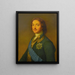 Portrait de Pierre le Grand - École russe — kehystetty taideteos seinällä