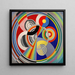 Rytmi n°1 - Robert Delaunay — kehystetty taideteos seinällä