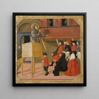 Saint Bernardino de Sienne prêchant - Giovanni di Ser Giovanni Lo Scheggia