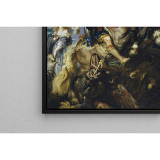 Saint-Georges combat le dragon - Peter Paul Rubens | Reproduction Tableau Décoration murale affiche copie
