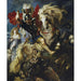 Maalauksen jäljennös Saint-Georges taistelee lohikäärmettä vastaan - Peter Paul Rubens