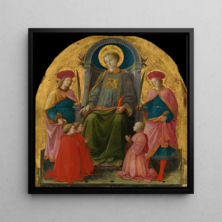 Saint Laurent en trône avec des saints et des donateurs - Filippo Lippi