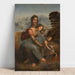 Maalauksen jäljennös Sainte Anne, la Vierge et l'Enfant Jésus jouant avec un agneau - Leonard de Vinci
