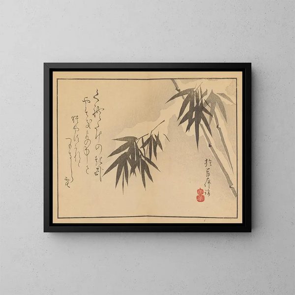 Sakai Hoitsu, maalaus 19 - Sakai Hōitsu — kehystetty taideteos seinällä
