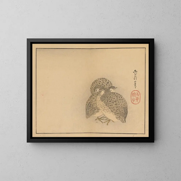 Sakai Hoitsu, maalaus 20 - Sakai Hōitsu — kehystetty taideteos seinällä