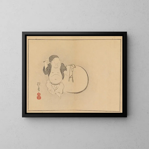 Sakai Hoitsu, maalaus 23 - Sakai Hōitsu — kehystetty taideteos seinällä