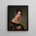 Portrait d'une jeune femme - Salomon-Guillaume Counis — kehystetty taideteos seinällä