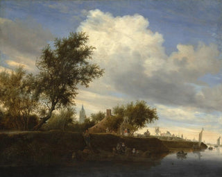 Salomon van Ruysdael - Ferry near Gorinchem.webp