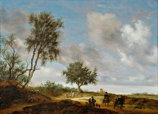 Salomon van Ruysdael - Landscape with hunters.webp