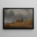 Merimarkkinamaalaus - Salomon van Ruysdael — kehystetty taideteos seinällä