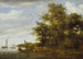 jokimaisemasta ja laiturista - Salomon van Ruysdael — näkymä teoksesta