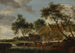 Juomapaikka - Salomon van Ruysdael — näkymä teoksesta