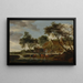 Juomapaikka - Salomon van Ruysdael — kehystetty taideteos seinällä