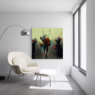Tableau abstrait - Valse de Pétales