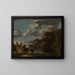 Bandits sur une côte rocheuse - Salvator Rosa — kehystetty taideteos seinällä