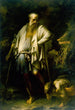 Diogène heittäen kupin - Salvator Rosa — näkymä teoksesta