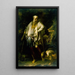 Diogène heittäen kupin - Salvator Rosa — kehystetty taideteos seinällä