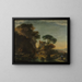 Ruins dans un paysage rocheux - Salvator Rosa — kehystetty taideteos seinällä