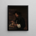 Autoportrait - Salvator Rosa — kehystetty taideteos seinällä