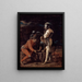 Soldats jouant - Salvator Rosa — kehystetty taideteos seinällä