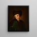 Portrait du poète russe G. R. Derzhavin - Salvatore Tonci — kehystetty taideteos seinällä