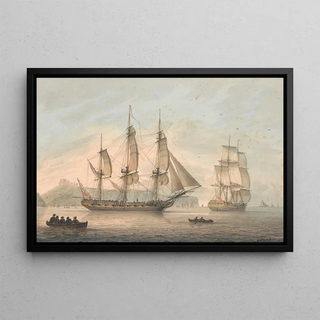 Samuel Atkins - Ships of the Line off Dover.webp