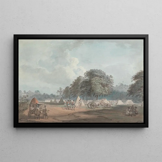Samuel Davis - The Hur Rangers Encamped at Colgong.webp