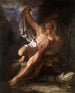 Kuoleva Herakles — Samuel Finley Breese Morse — istuva sankari kohottaa kangasta