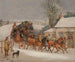 Le carrosse de la Royal Mail de Londres dans la neige - Samuel Henry Alken — näkymä teoksesta