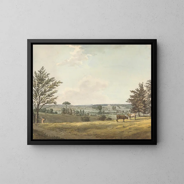 Maison Englefield, Berkshire - Samuel Hieronymus Grimm — kehystetty taideteos seinällä