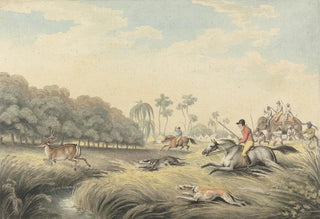 Samuel Howitt - Hunting a HogDeer.webp