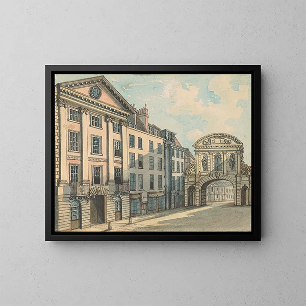 Porte du Middle Temple - Samuel Ireland — kehystetty taideteos seinällä