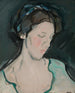 Un portrait d'une jeune femme que l'on pense être Peggy MacRae - Samuel John Peploe — näkymä teoksesta