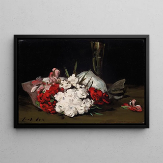 Samuel John Peploe - Bouquet of Red and White Flowers with a Champagne Glass.webp
