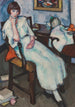Nuori tyttö valkoisessa - Samuel John Peploe — näkymä teoksesta
