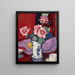 Vase chinois à roses roses - Samuel John Peploe — kehystetty taideteos seinällä
