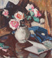 Roses roses dans un vase - Samuel John Peploe — näkymä teoksesta