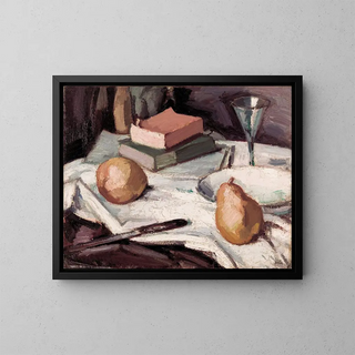 Samuel John Peploe - Still life with pears and wineglass.webp