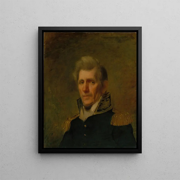 Andrew Jacksonin yleismaalaus - Samuel Lovett Waldo — kehystetty taideteos seinällä