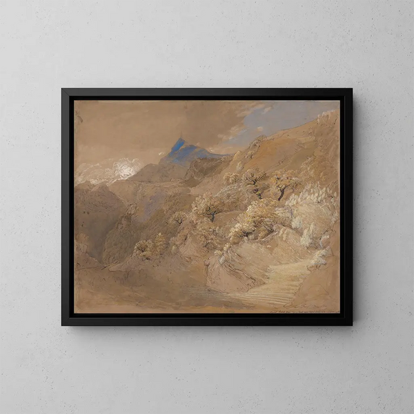 Mont Siabod TynyCoed lähellä Capel Curig - Samuel Palmer — kehystetty taideteos seinällä