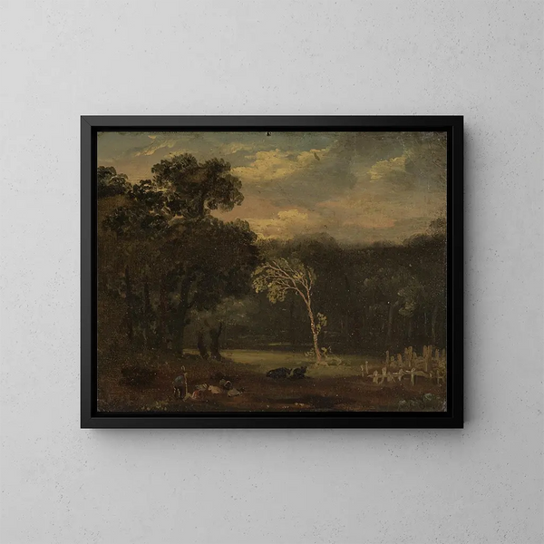 Croquis d'après nature dans le parc de Sion - Samuel Palmer — kehystetty taideteos seinällä