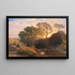 Auringonlasku - Samuel Palmer — kehystetty taideteos seinällä