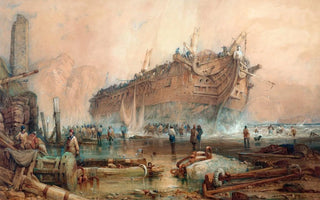Samuel Prout - Wreck of an East Indiaman.webp