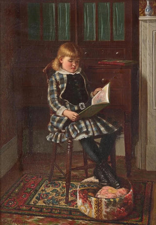 Samuel S Carr - Young Girl Seated in an Interior.webp