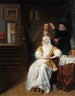 La Dame anémique - Samuel van Hoogstraten — näkymä teoksesta