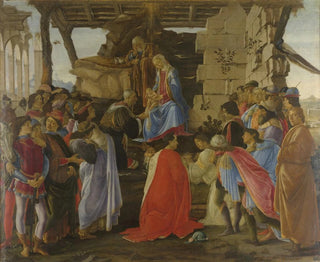 Adoration des Mages - Sandro Botticelli — näkymä teoksesta