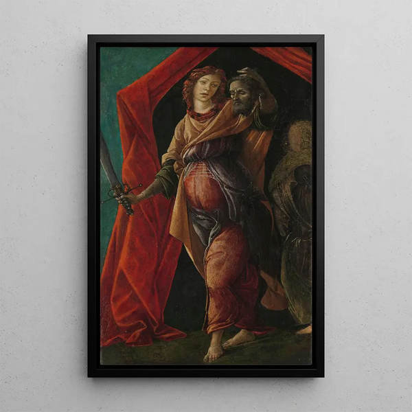 Judith avec la tête d'Holopherne - Sandro Botticelli — kehystetty taideteos seinällä