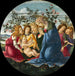 La Madone adorant l'Enfant avec cinq anges - Sandro Botticelli — näkymä teoksesta