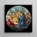 La Madone adorant l'Enfant avec cinq anges - Sandro Botticelli — kehystetty taideteos seinällä